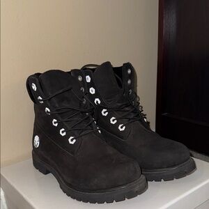 Timberland Black Lace-Up Boots